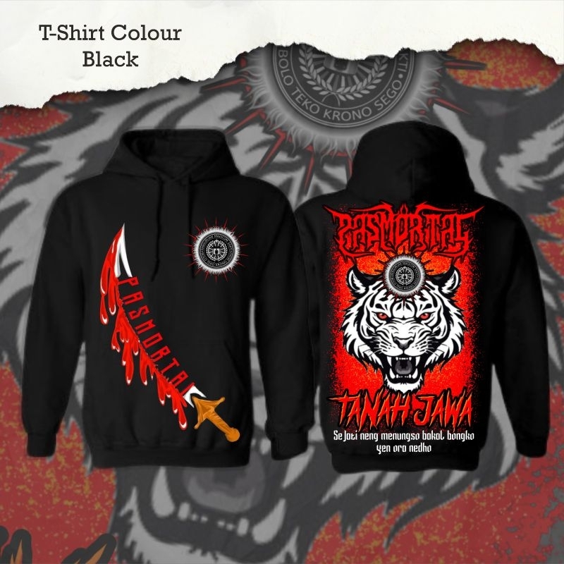 เสื้อกันหนาว มีฮู้ด ลาย Distro Pasmortal Tanah Jawa Gent Attire Store ...