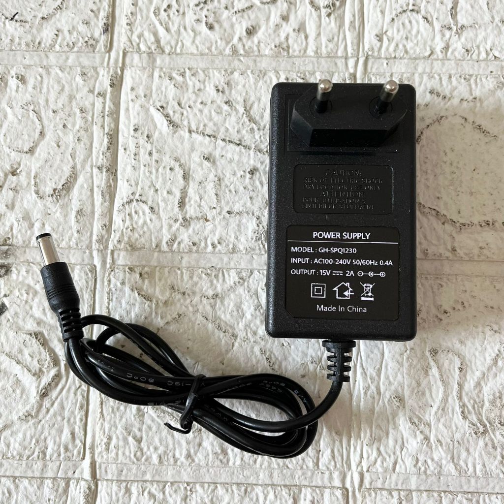 อะแดปเตอร์ชาร์จ 15V 2A รุ่น GHSPQ1230 Shopee Thailand