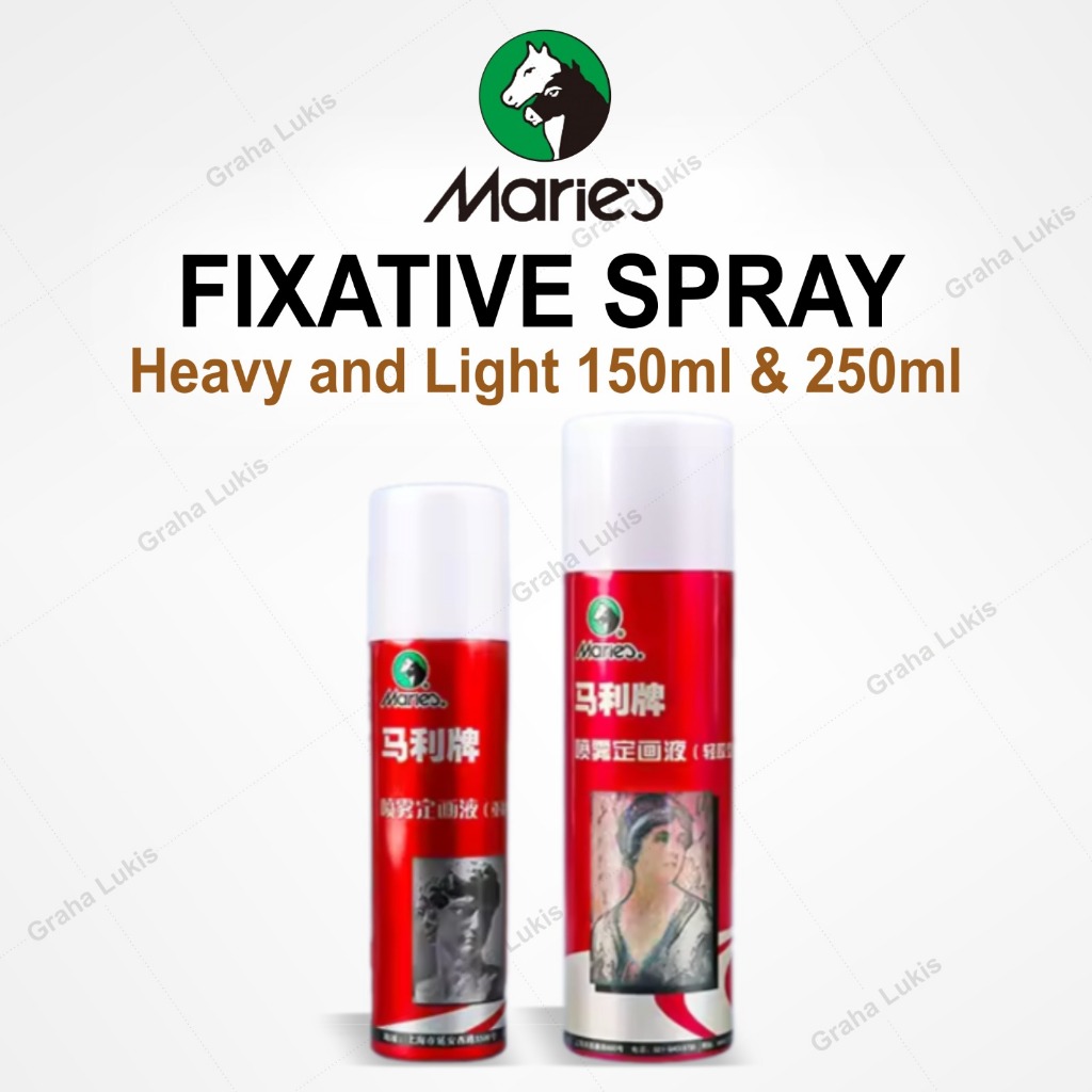 Maries Fixative Spray 150ml/250ml เคลือบเงาสําหรับ Gouache Acrylis