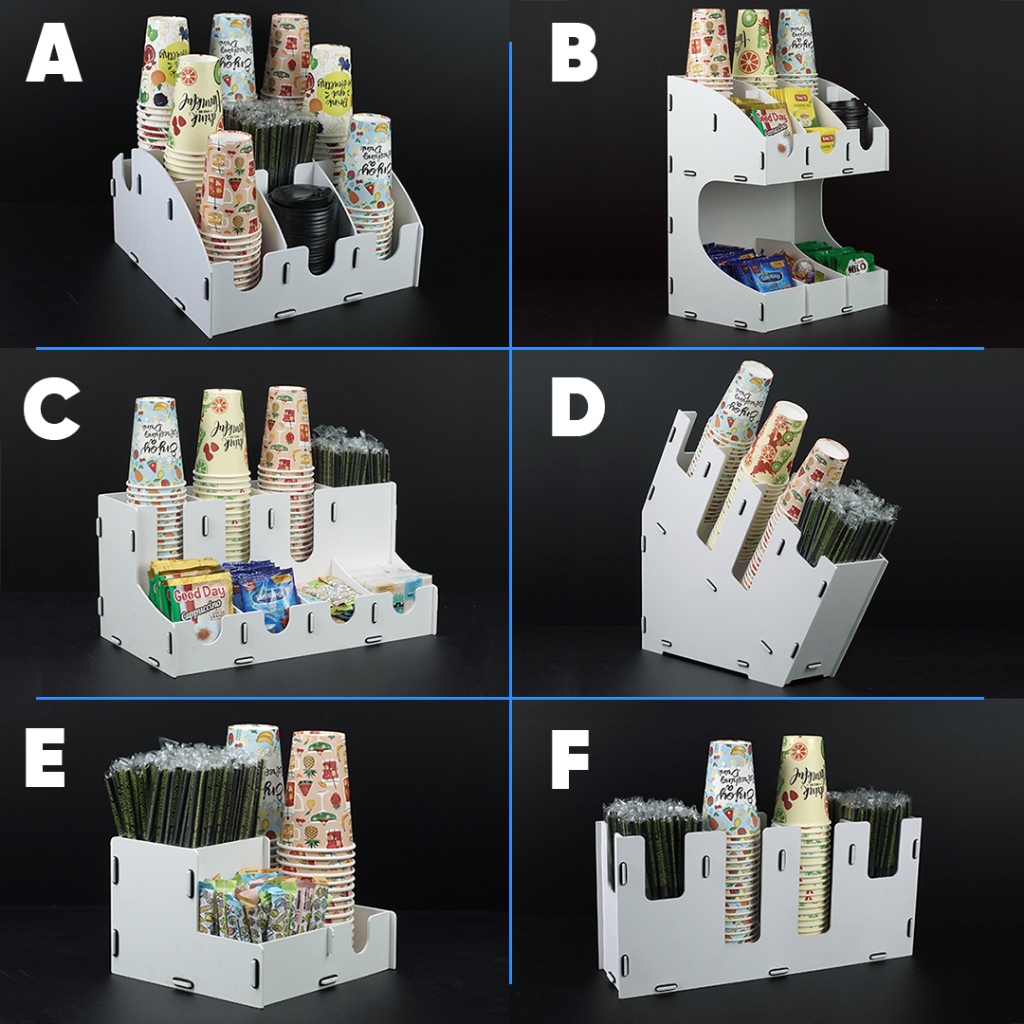 Rack/rack/dispenser/organizer PAPER CUP PVC MODEL | Shopee Thailand