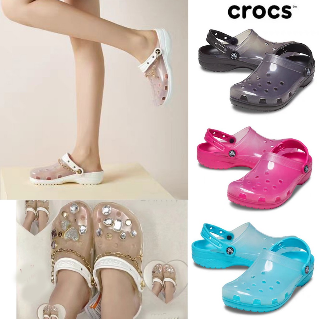 รองเท้าแตะ Crocs Straight Score แครอทจระเข้ญี่ปุ่น รองเท้าแตะซีทรู กีฬา ...