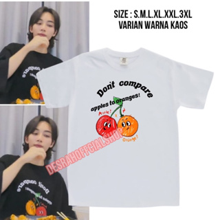 เสื้อยืด ลาย jeongan seventeen APPLE And Orange สไตล์เกาหลี