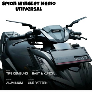 กระจกมองหลัง แบบสากล สําหรับ Winglet VARIO 125 150 160 ADV PCX BEAT NMAX AEROX LEXI