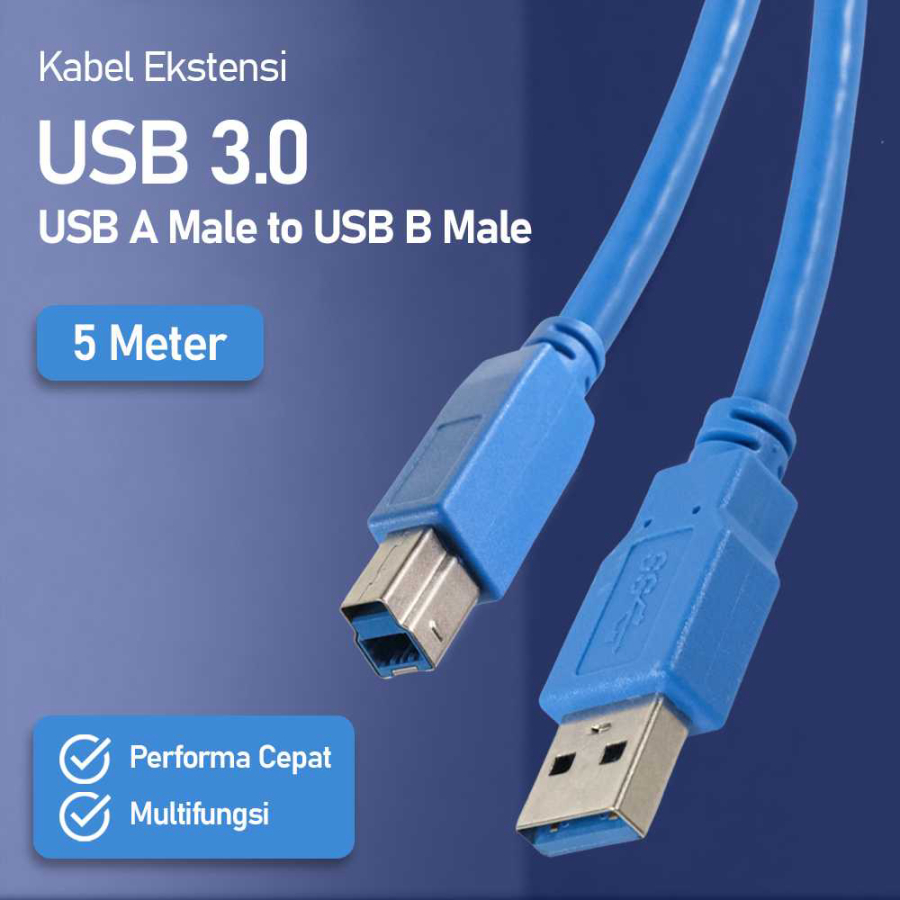 Digap - สายเคเบิลต่อขยาย RBT USB 3.0 USB A ตัวผู้ เป็น USB B ตัวผู้ 5 ...