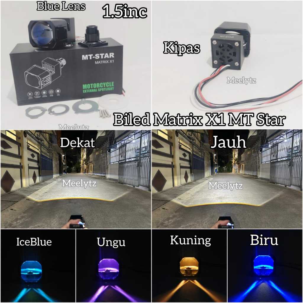 โปรเจคเตอร์ Bild Matrix X1 MT Star 1.5INC Blue Lens Plus fan Plus Devil ...