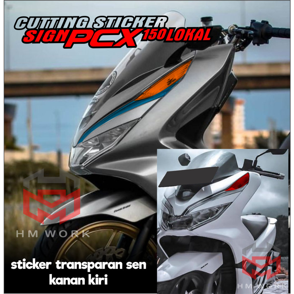 Lokal Front RIGHT LEFT / TRANSPARENT / PCX LOCAL 150 SEN STICKER ...