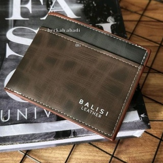 Balisi กระเป๋าสตางค์หนัง สีพื้น สําหรับผู้ชาย B012