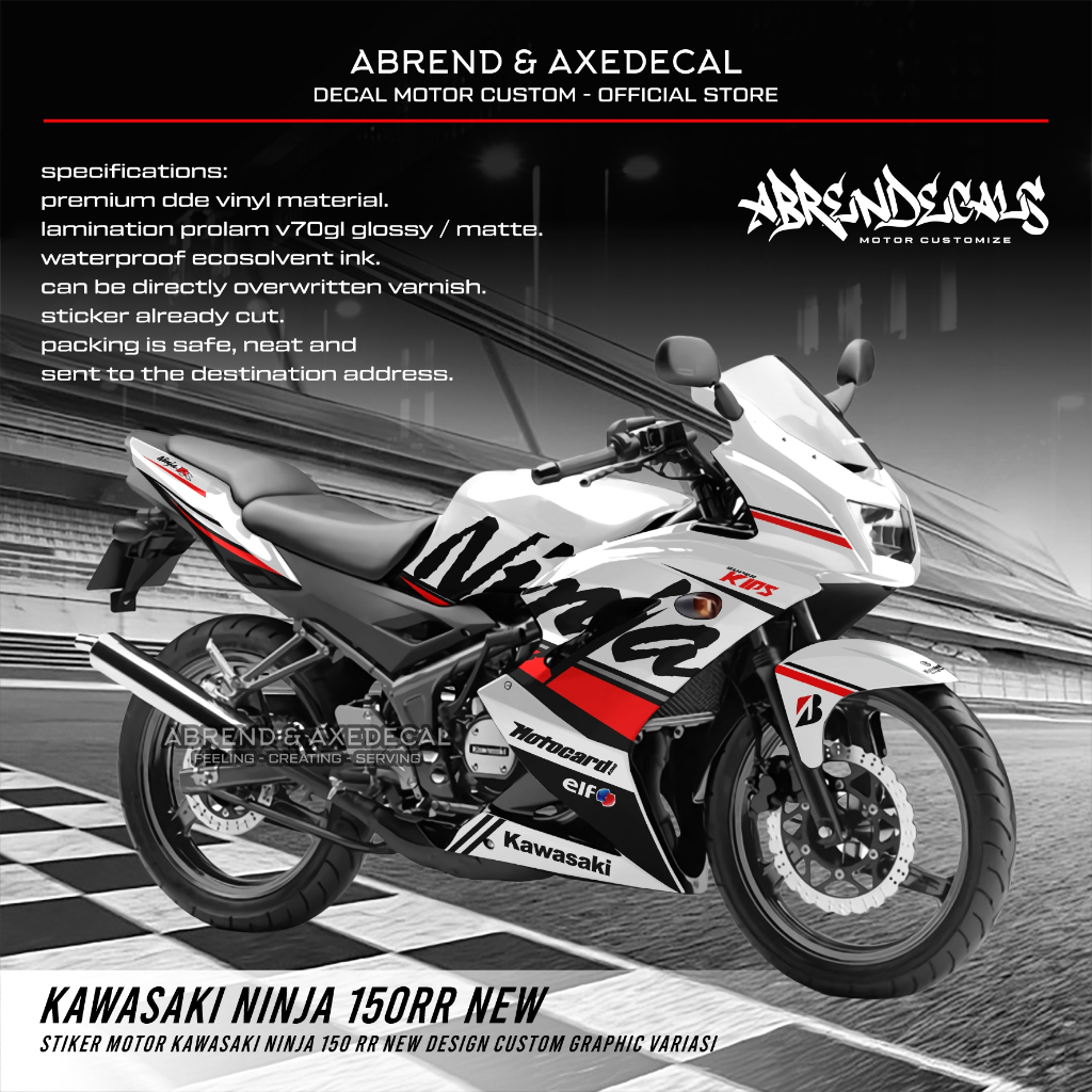 Striping Ninja RR ใหม่กราฟิกนินจา Variation / Kawasaki 150 RR รถ ...