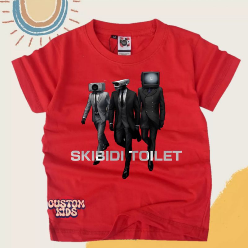 เสื้อยืด-พิมพ์ลาย-titan-army-toilet-skibidi-สําหรับเด็ก