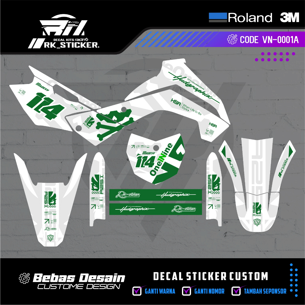 รูปลอก KLX 140 ออกแบบเองฟรี Shopee Thailand