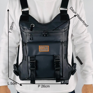 กระเป๋าคาดอก POLO AMSTAR กันน้ํา แบบเรียบง่าย สไตล์ยุทธวิธี สําหรับผู้ชาย