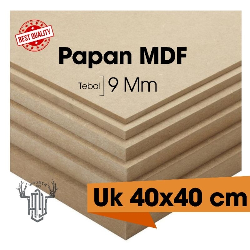 บอร์ด MDF 9 มม. Uk 40x40 ซม | Shopee Thailand