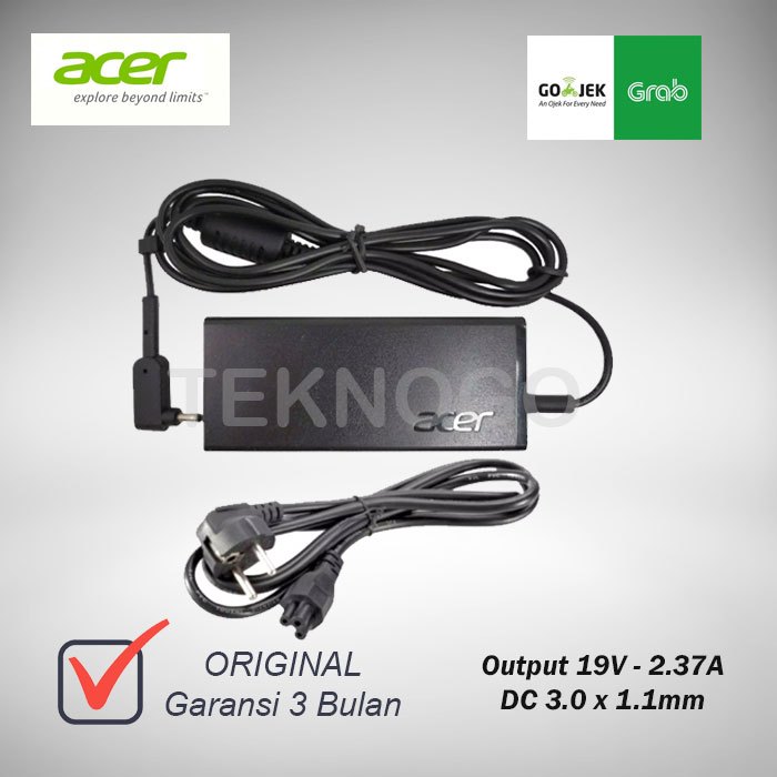 Acer Original Power Supply / Charger 19 V / 2.37 A / 45 W with EU Swift 1 SF114-31 Series