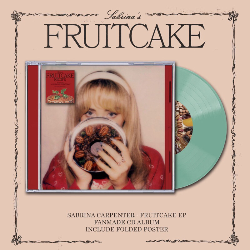 แผ่น CD SABRINA CARPENTER FRUITCAKE EP CD ALBUM, SABRINA CARPENTER CD, SABRINA CARPENTER