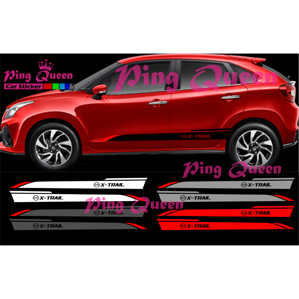 สติ๊กเกอร์ตัด รถ X-TRAIL STICKER LIST Car NISSAN X-TRAIL | Shopee Thailand