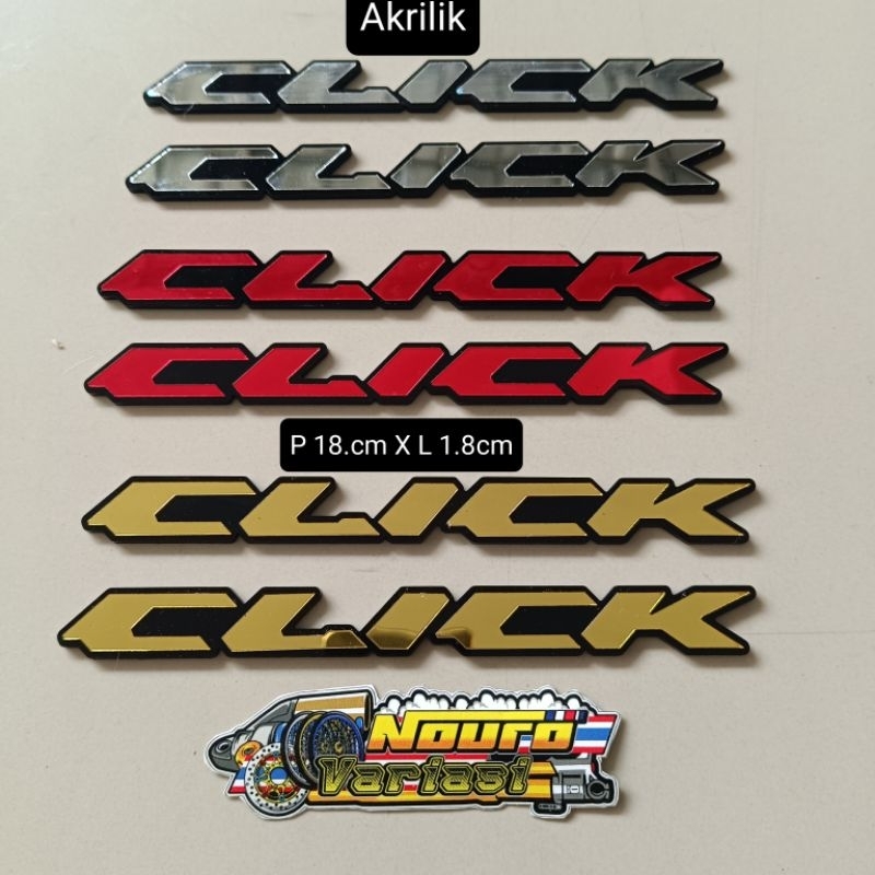 อะคริลิคเรียงซ้อนคุณภาพ Honda Click Emblem | Shopee Thailand