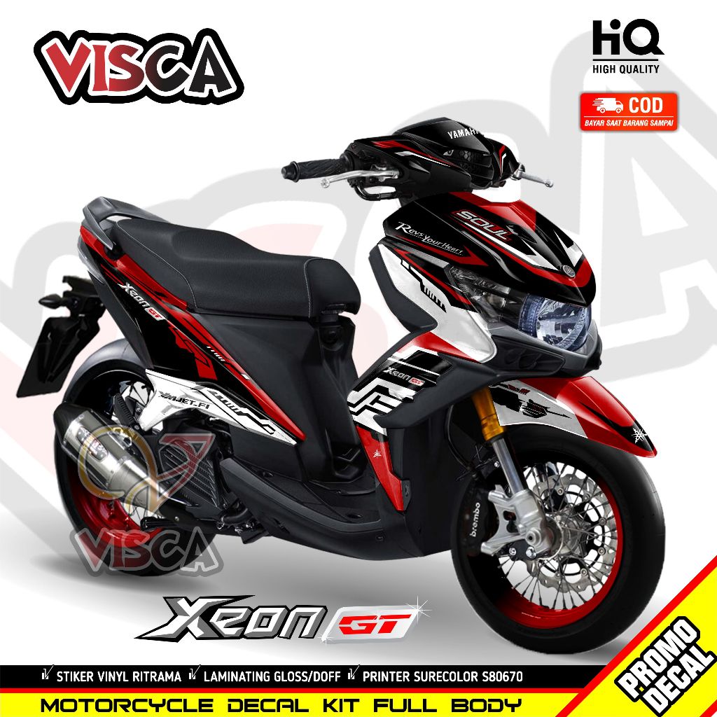 สติกเกอร์โฮโลแกรม Xeon GT 125 Full Body Sticker Xeon GT 125 Full Body Striping Xeon GT 125 Full