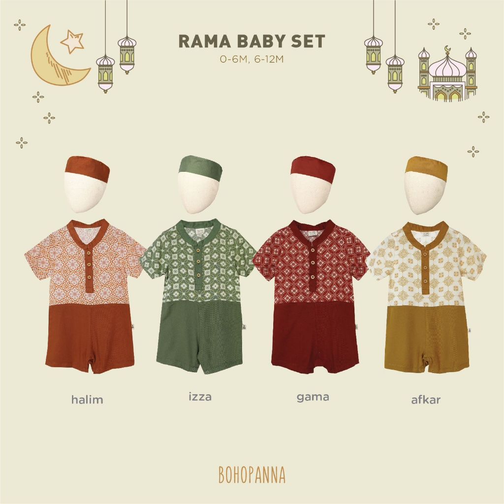 NEW Rama Baby Set BOHOPNA | ชุดรอมเปอร์ โคโกะ รายา คอลเลคชั่น | Shopee ...