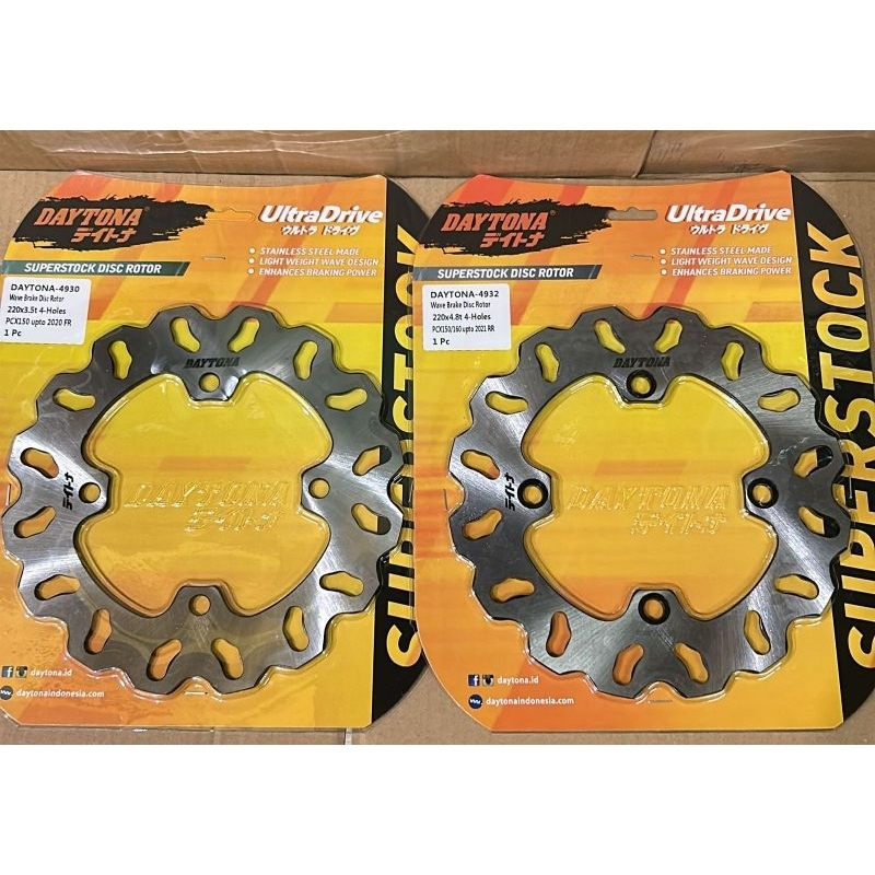 จาน DAYTONA ด้านหน้าด้านหลัง PCX 150 DISC ROTOR ต้นฉบับ 100% DAYTONA ...