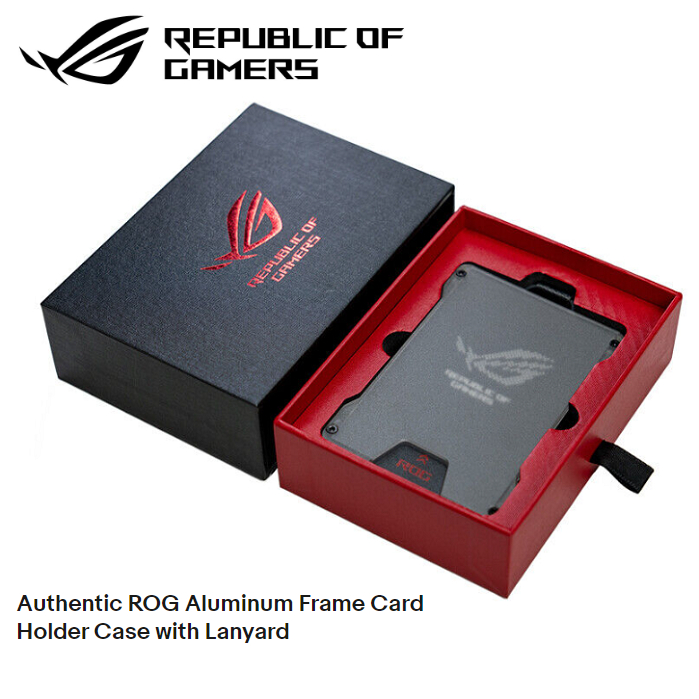 Card Holder Case Frame Lanyard Asus Rog Aluminium Authentic Original ...