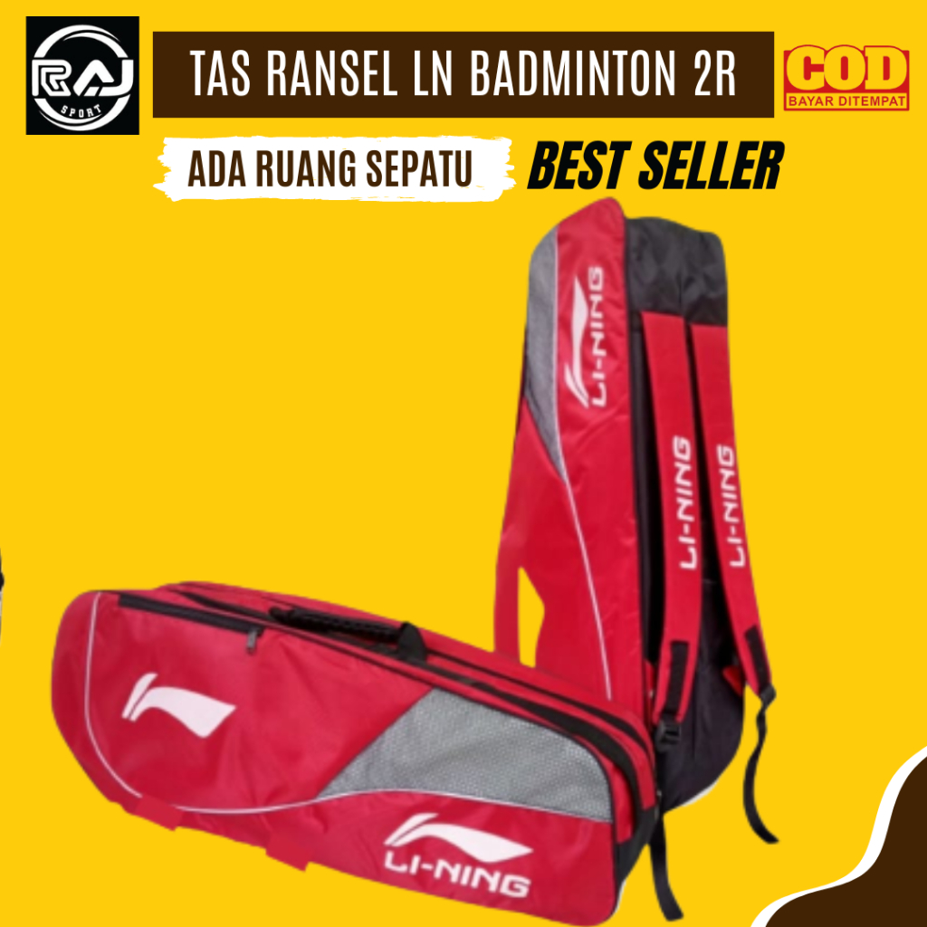 กระเป๋าไม้แบดมินตัน LN 2R กระเป๋าเป้สะพายหลังแบดมินตัน | Shopee Thailand