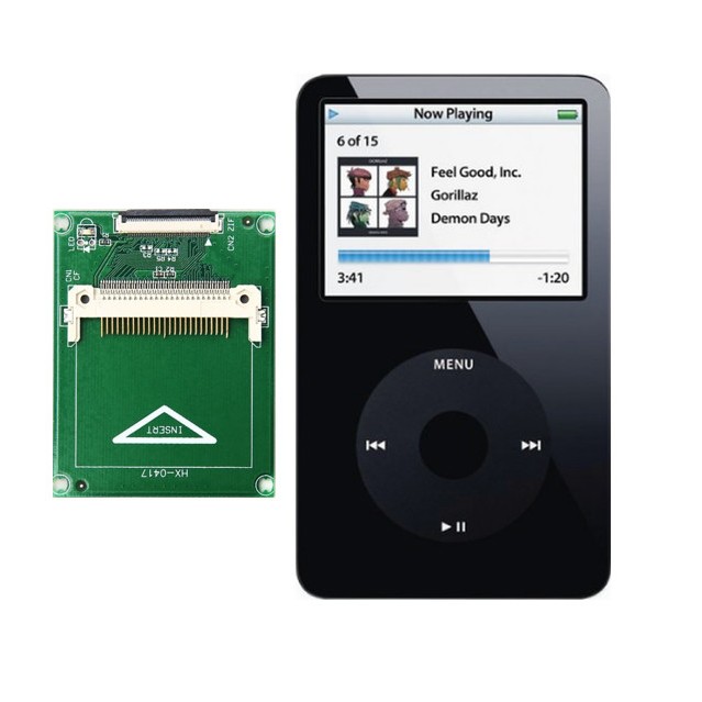 Compact Flash Converter สําหรับ iPod Classic Gen 3rd, 4, 5th, 6, 7th CF ...