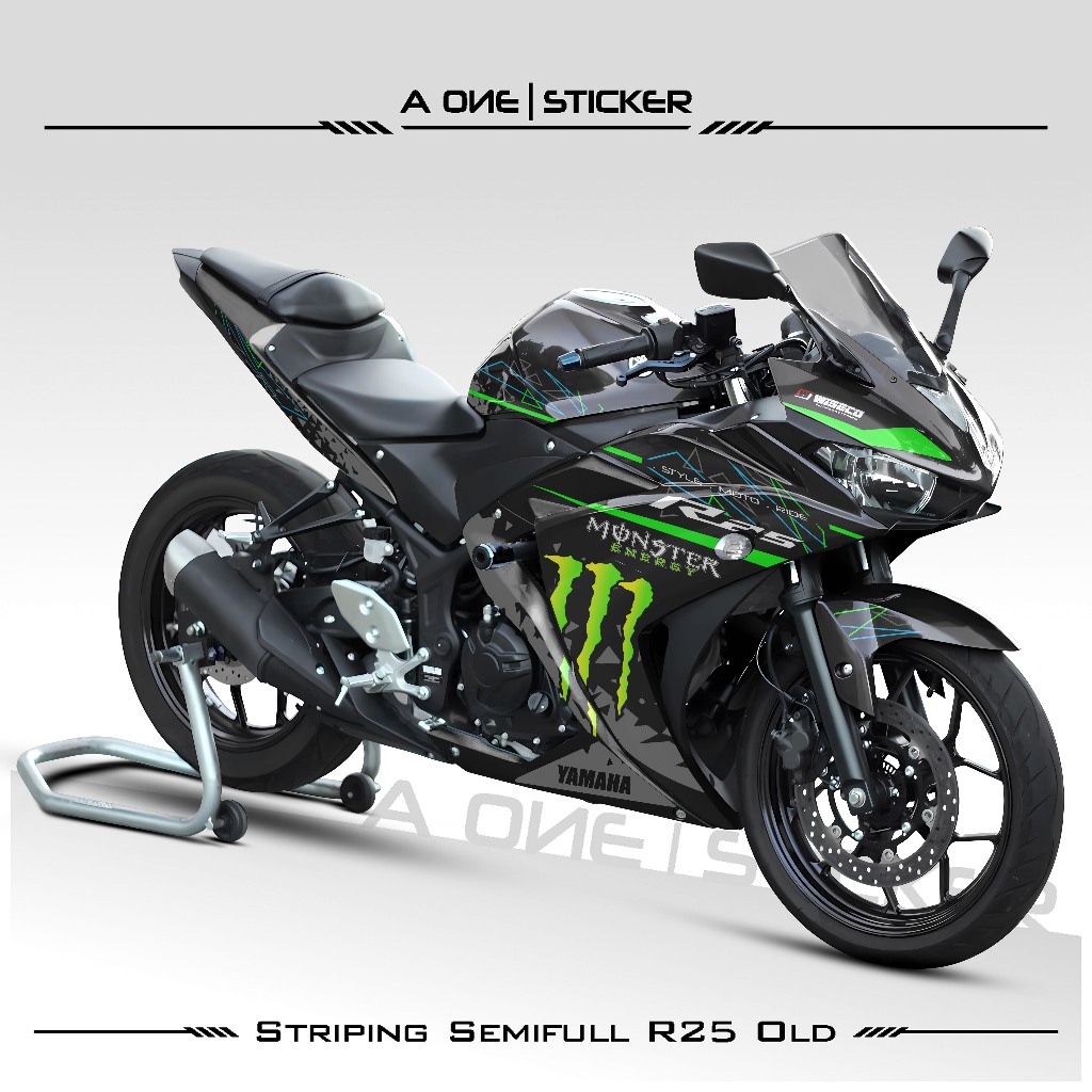 Striping Semifull Yamaha R25 Old Motif 10 / Striping R25 / R3 ...
