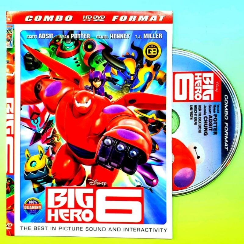 Big HERO 6 eup FULL BOX DVD Cassette Kids DVD Cassette2 CARTOON DISNEY 