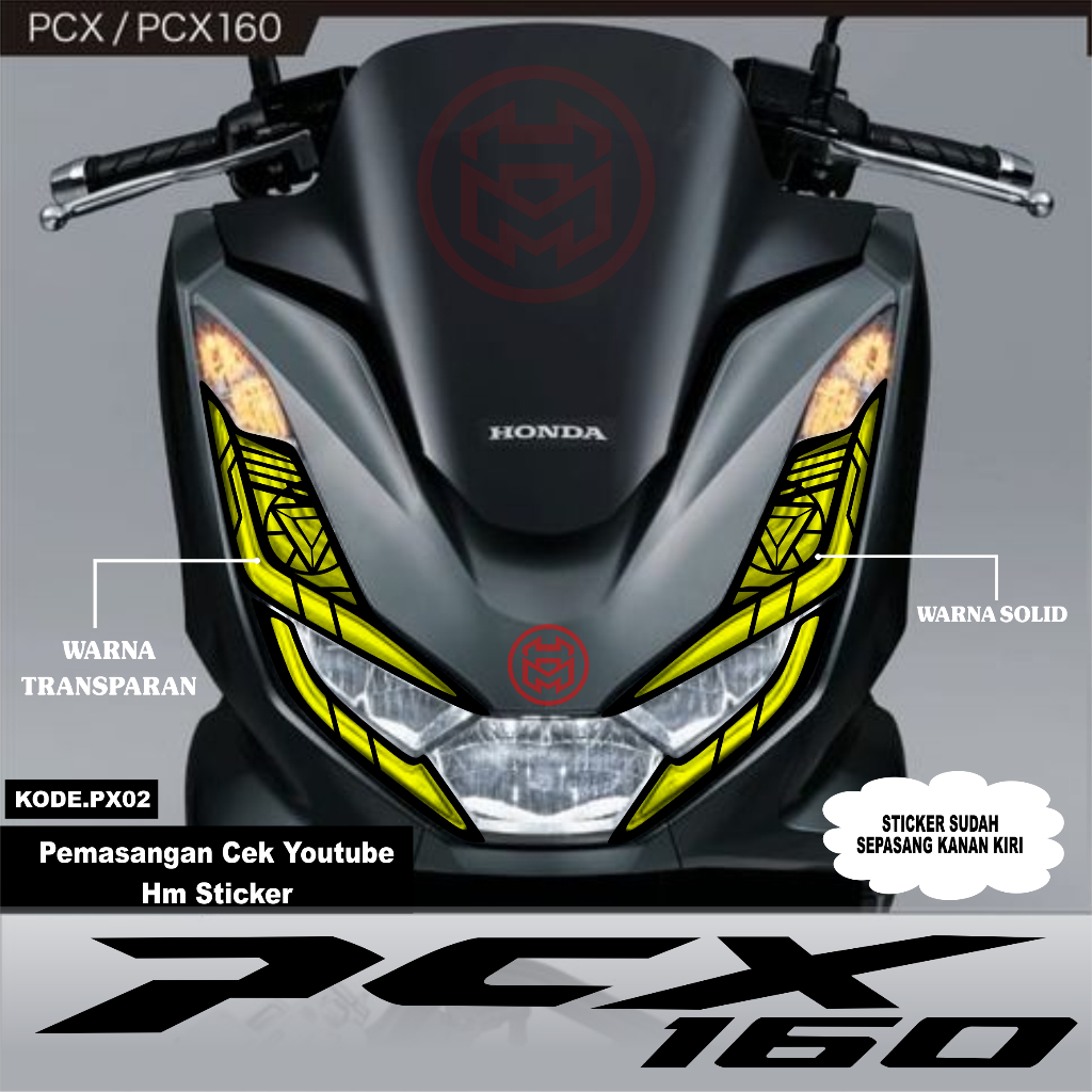 สติกเกอร์ติดไฟหน้า-pcx-160-new-px02