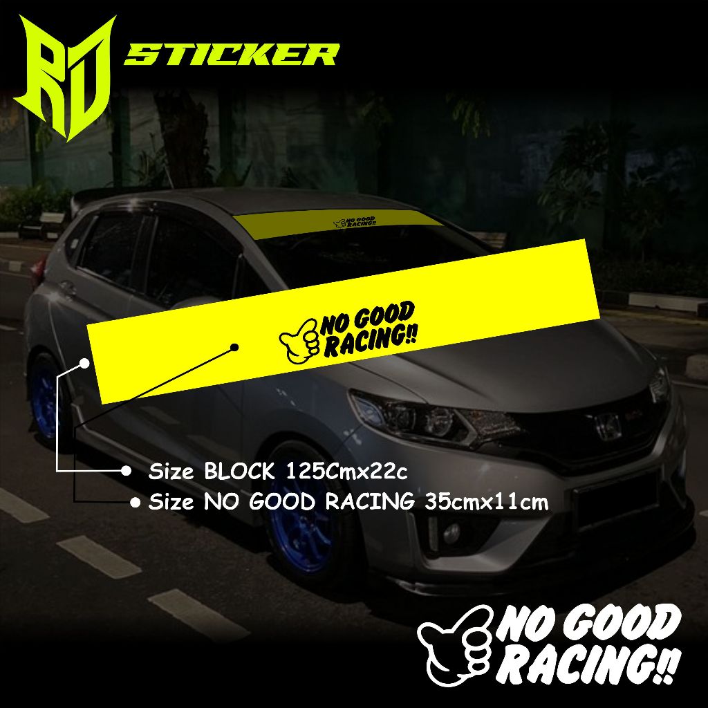 สติ๊กเกอร์ติดกระจกหน้ารถ NO GOOD RACING | Shopee Thailand