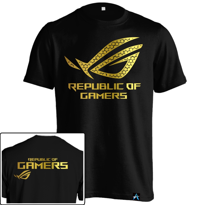 ROG Republic Of Gamers Gold YL-021 เสื้อยืดเสื้อผ้า Cool Distro ล่าสุด ...