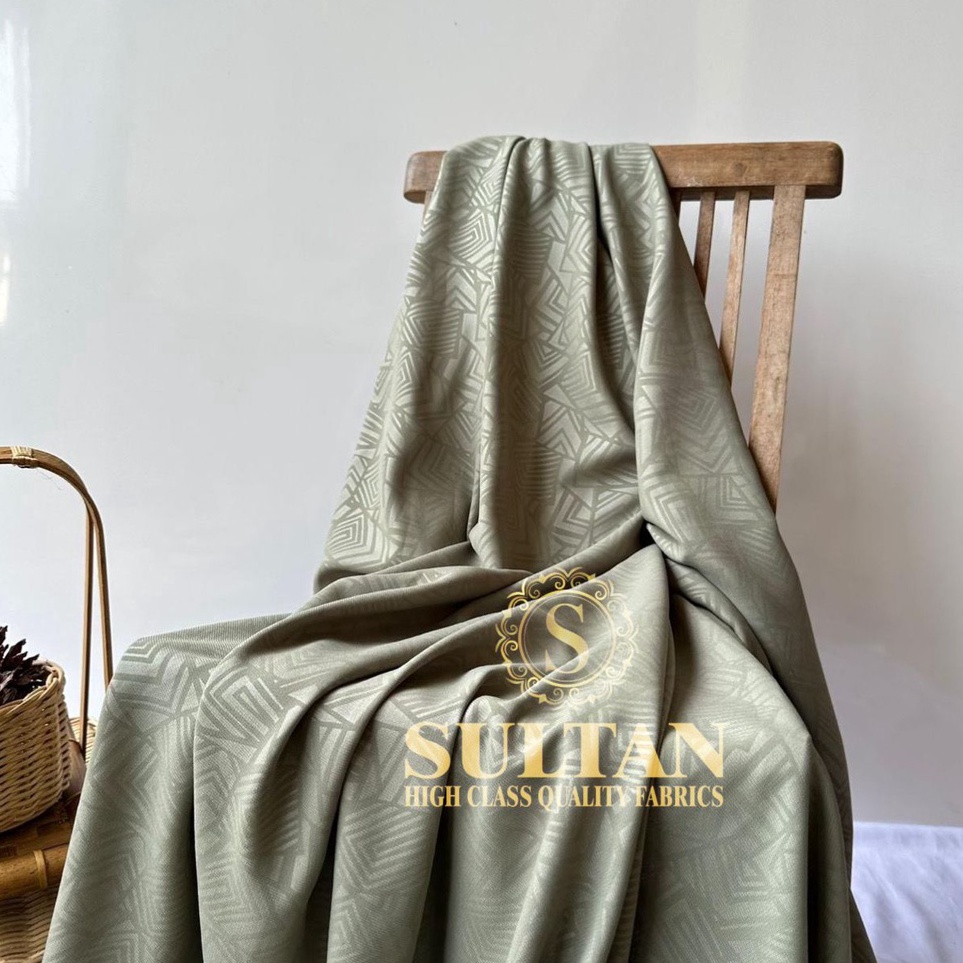 รหัส A88O Abaya Sultan Fabric Soft Lexia Emboss ETHNIC | Shopee Thailand