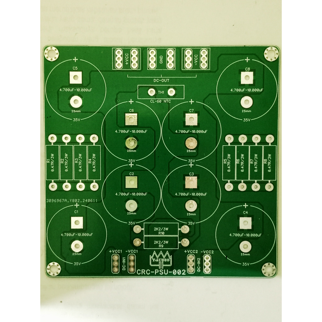 T-audio PCB CRC-PSU-002 PSU แหล่งจ่ายไฟสําหรับ Aleph Mini และ Gainclone