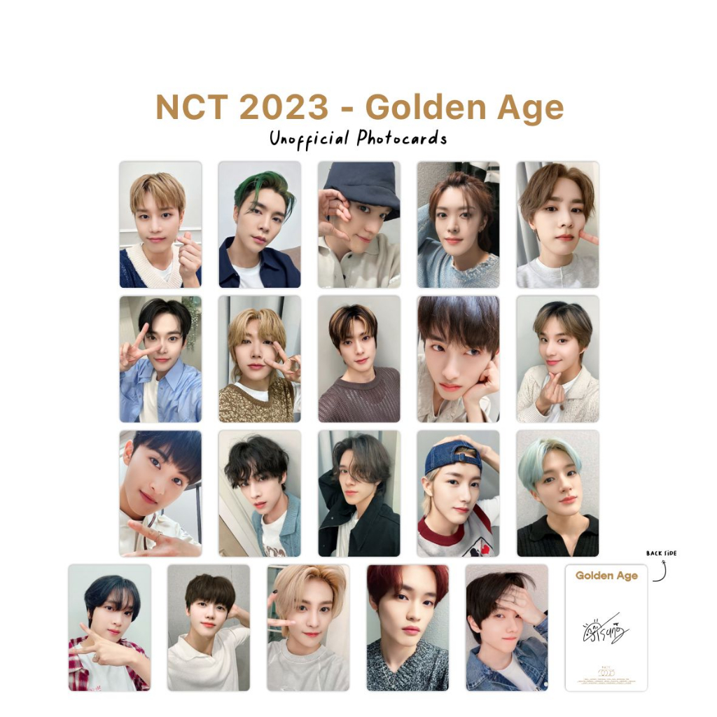 โฟโต้การ์ด Nct 2023 Golden Age Unofficial Premium | Shopee Thailand