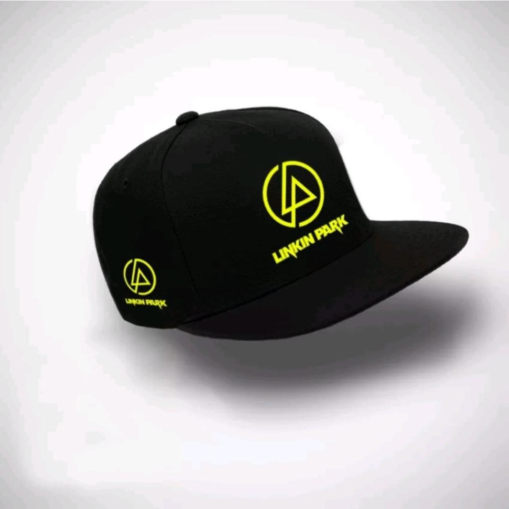 หมวกสแน็ปแบ็ก-linkin-park-logo-est15-usa-สีเหลือง-พรีเมี่ยม