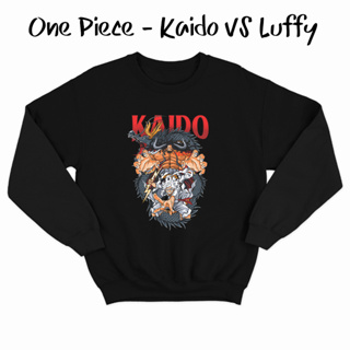 Kaido เสื้อกันหนาว คอกลม ลายการ์ตูนอนิเมะ One Piece K0358