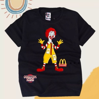 Katun เสื้อยืด ผ้าฝ้าย พรีเมี่ยม พิมพ์ลาย Donald Mcd สําหรับเด็ก