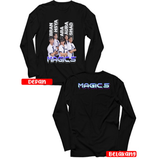 Gazken - Kaos MAGIC 5 Team Up เสื้อยืดแขนยาว ลายสบู่โอเปร่า สําหรับผู้ใหญ่