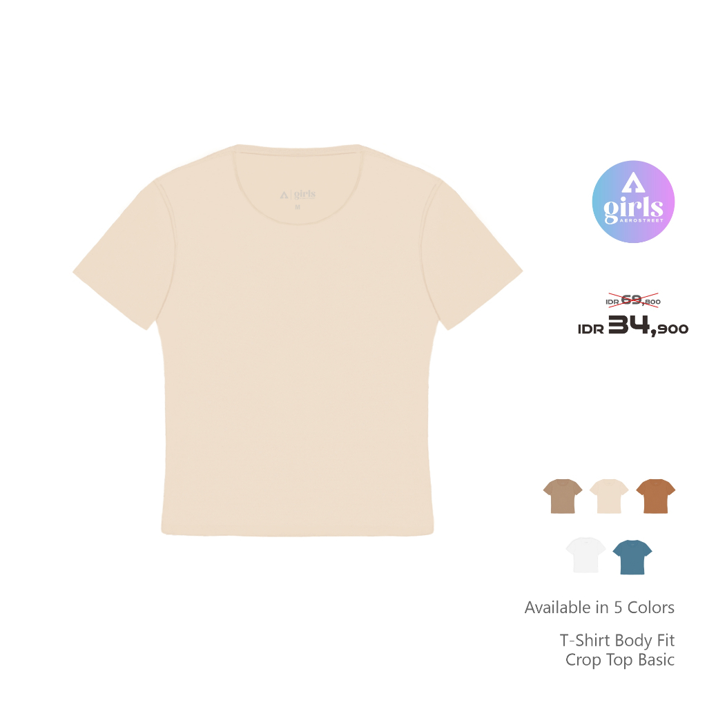 ใหม่-เสื้อยืดครอปท็อป-basic-bright-kaos-1a000