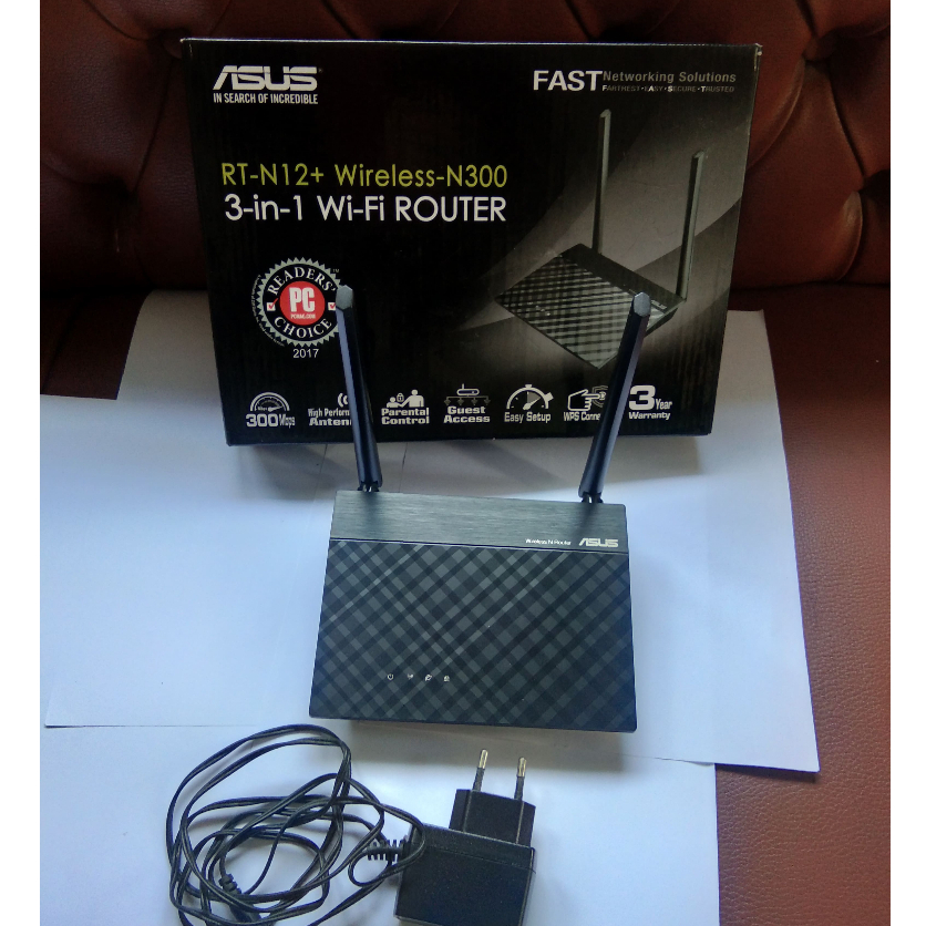 Asus rt-N12+/rt-N12 Plus 3 in 1 Router/AP/Range Extender สําหรับขนาด ...