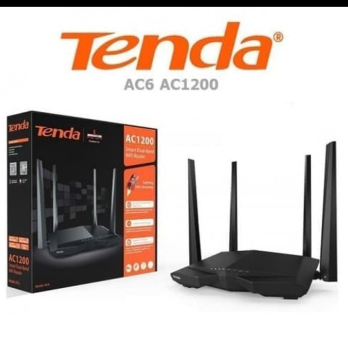 TENDA WIRELESS ROUTER ENT AC6 AC1200 DUAL BAND / SMART DUAL BAND ...