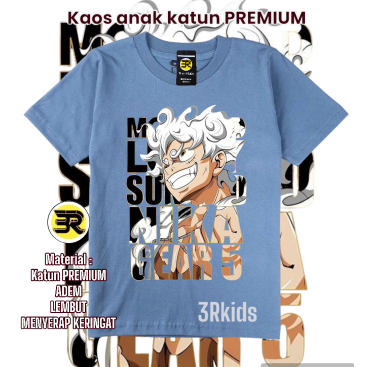 เสื้อยืดเด็ก& 39;s / KIDS ONE PIECE LUFFY GEAR 5 TOPS BOYS& CLOTH 39;ES ...