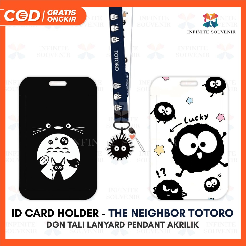 GANTUNGAN [N003] The Neighbor Totoro / Name Tag Card Holder Totoro ...