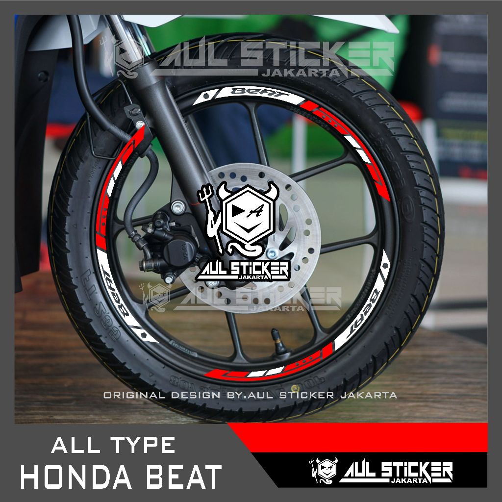 สติ๊กเกอร์เวลก์ ( 024) HONDA BEAT, BEAT DELUXE, ALL TYPES OF RING 14 ...