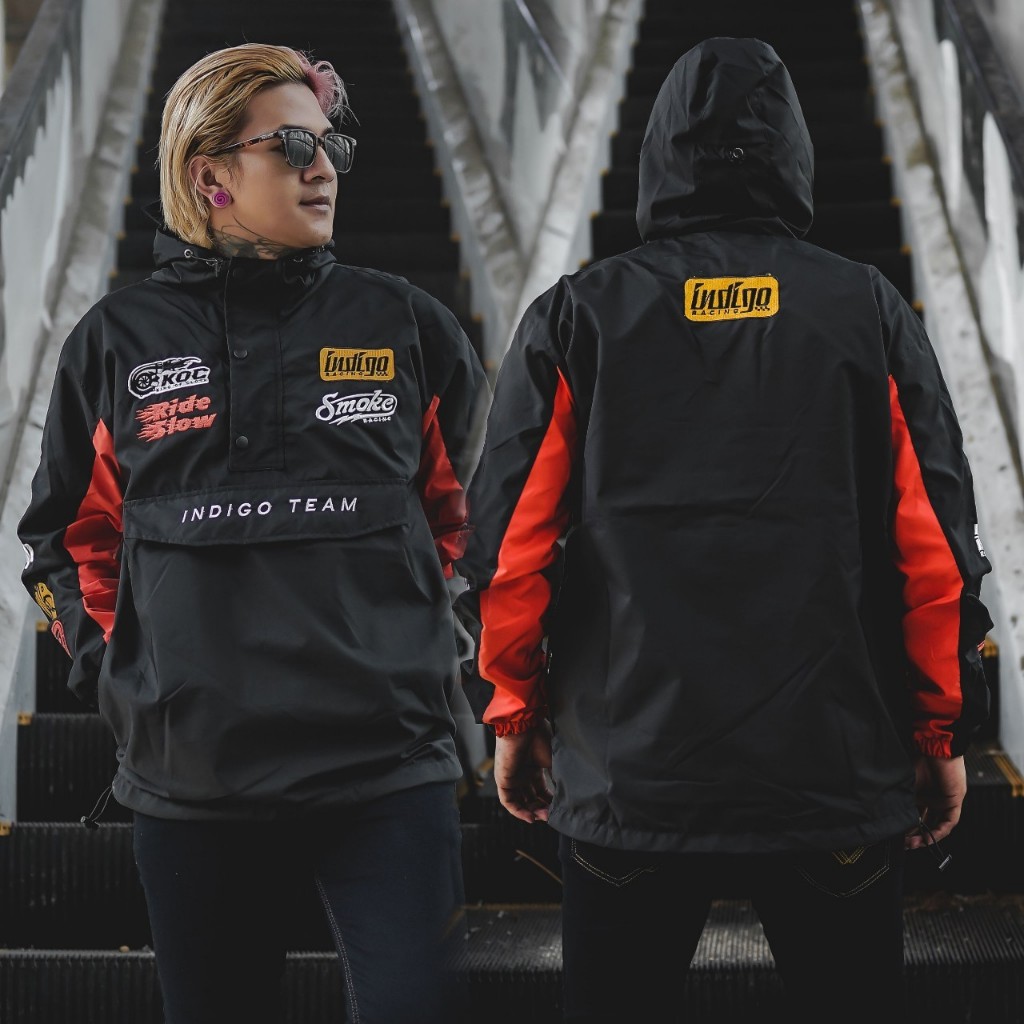 Men& 39;s Cagoule Parachute Racing Nascar Jacket เย็บปักถักร้อยเต็มรูป ...