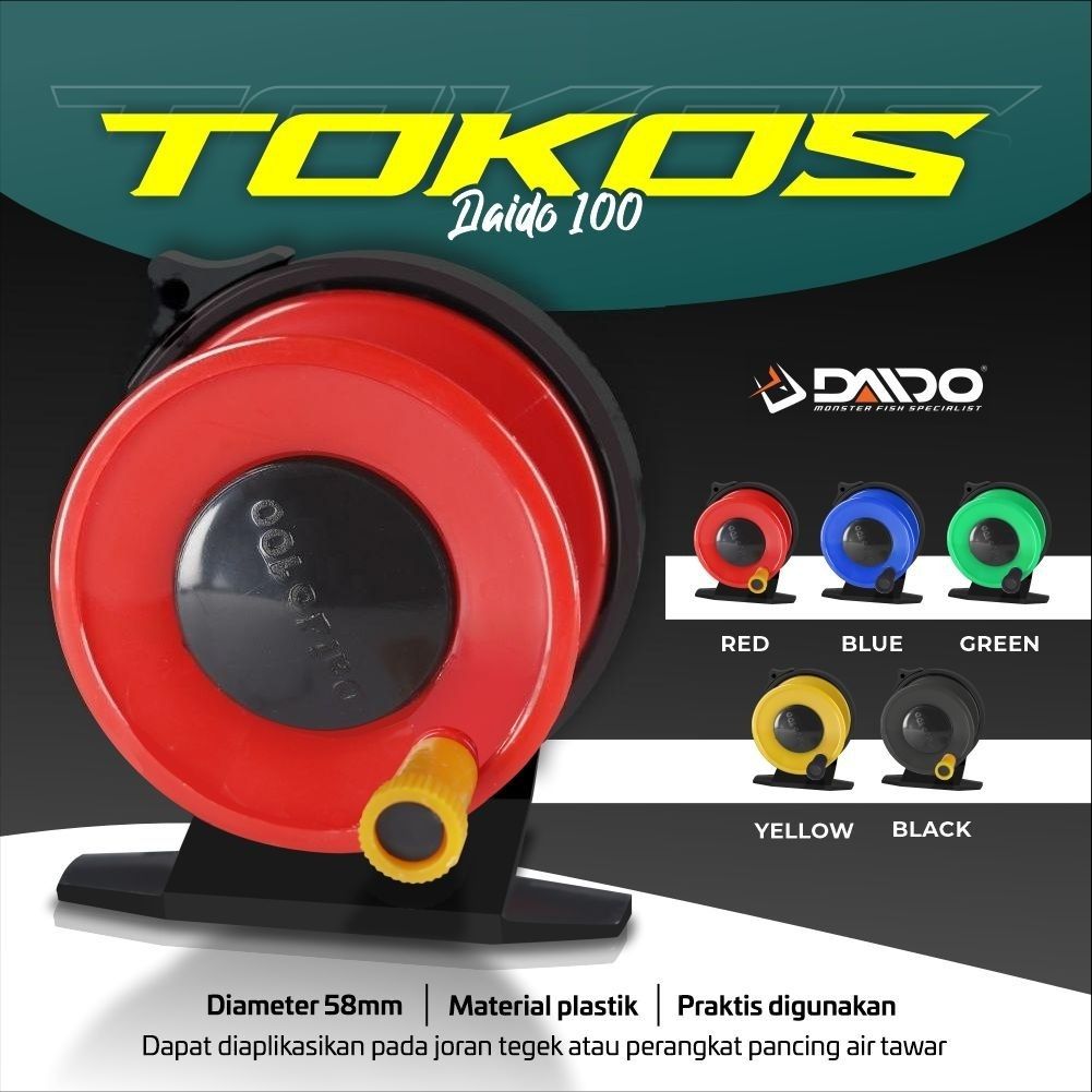 Tokos Daido 100 & Tokos 405 รอก | รอกตกปลา Mini Tegek | Shopee Thailand