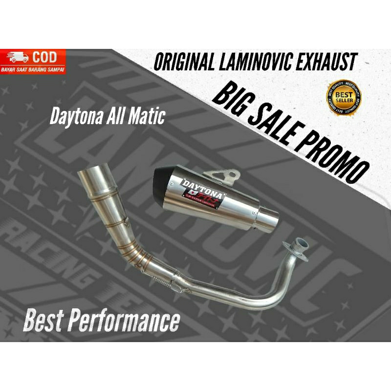 ท่อไอเสีย matic DAYTONA Aerox155 Nmax150 PCX VARIO MIO X-RIDE DAYTONA ...