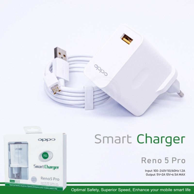 เครื่องชาร์จ OPPO Max ของแท้ RENO 5 PRO 5G Fast Charging VOOC - Micro ...
