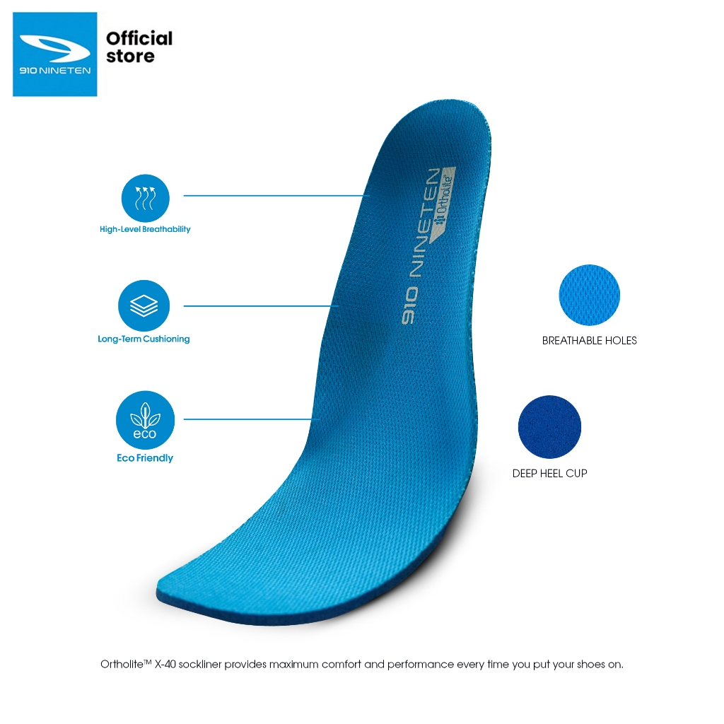 Insole 910 Ortholite แผ่นพื้นรองเท้า Shopee Thailand