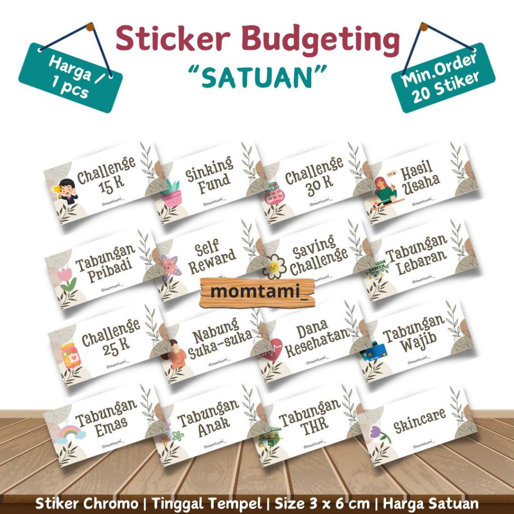 Budgeting Wallet Sticker Unit ขนาด 3x6 cm | Shopee Thailand